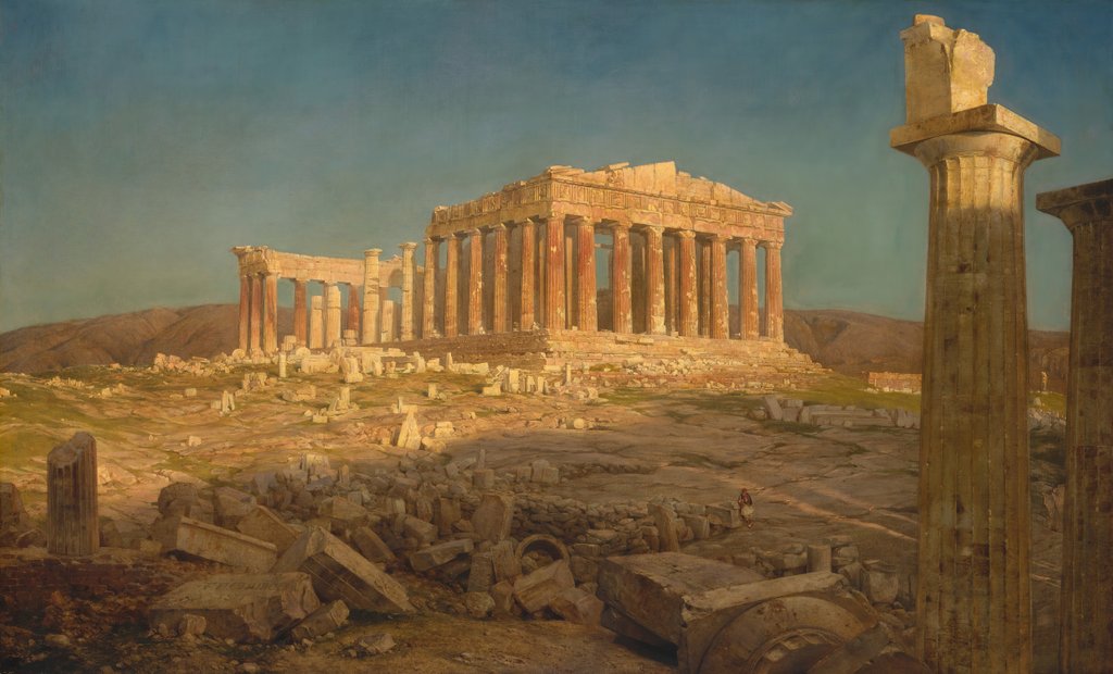 Detail of The Parthenon, 1871 by Frederic Edwin Church