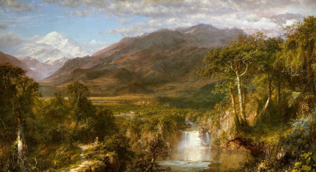 Detail of Heart of the Andes, 1859 by Frederic Edwin Church