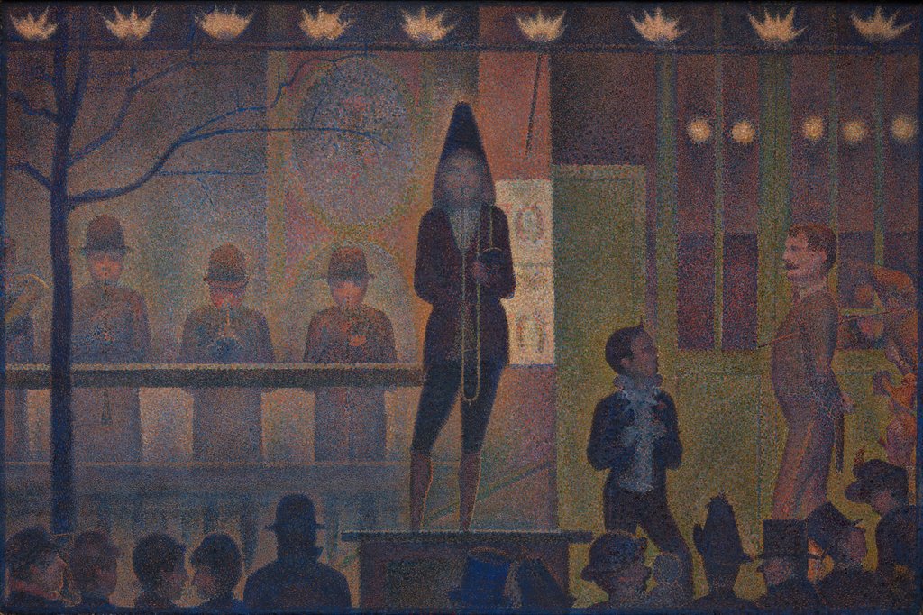 Detail of Circus Sideshow, 1887-88 by Georges-Pierre Seurat