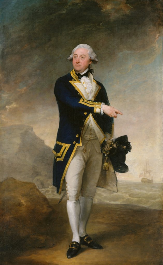 Detail of Captain John Gell, 1785 by Gilbert Stuart
