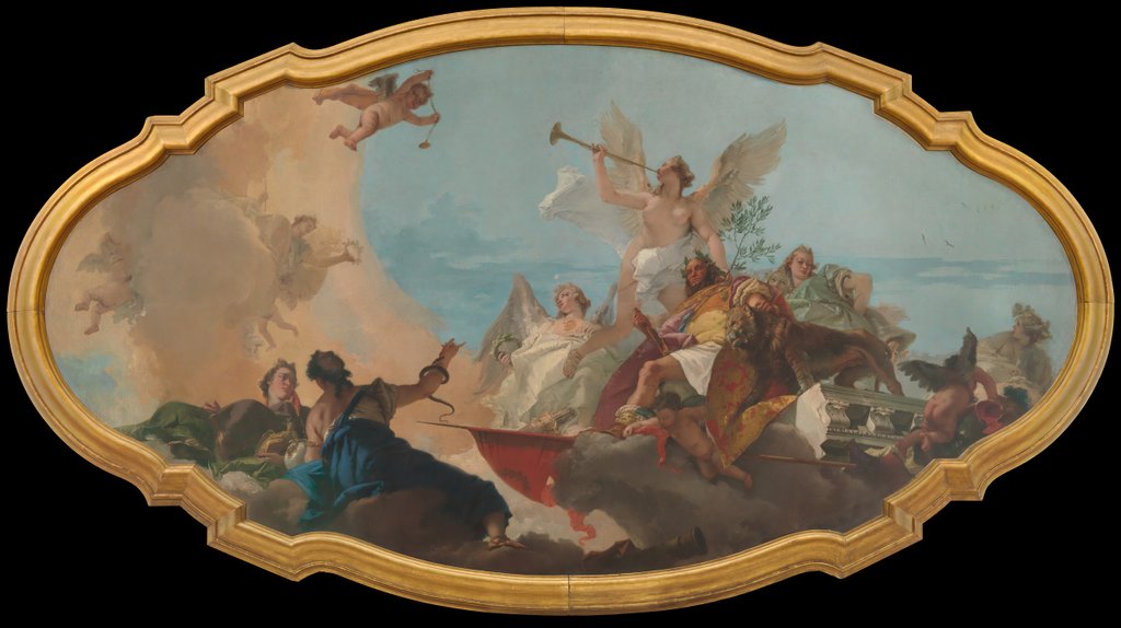 Detail of The Glorification of the Barbaro Family, ca. 1750 by Giovanni Battista Tiepolo