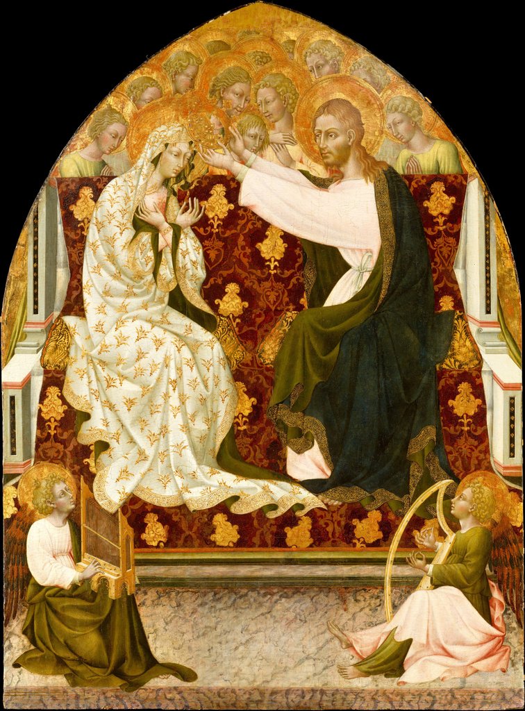Detail of Coronation of the Virgin, ca. 1455 by Giovanni di Paolo