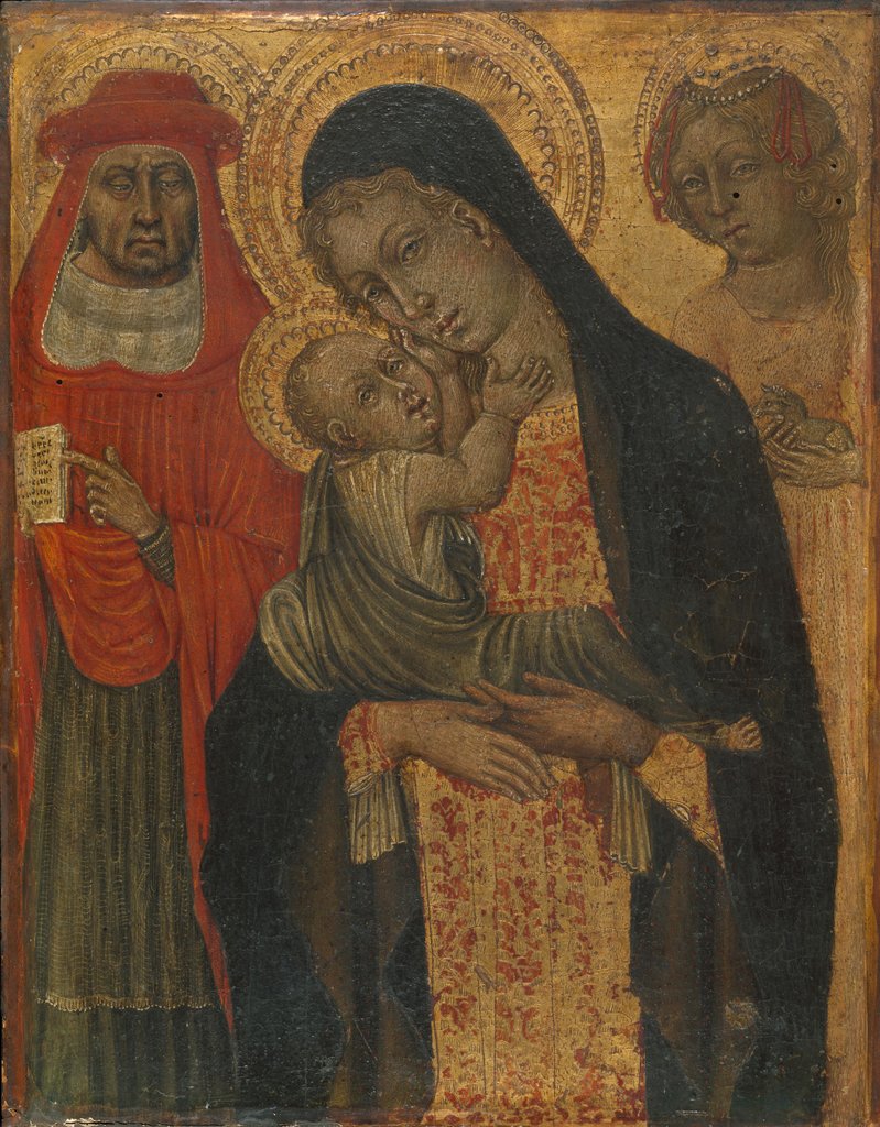 Detail of Madonna and Child with Saints Jerome and Agnes, ca. 1465 by Giovanni di Paolo