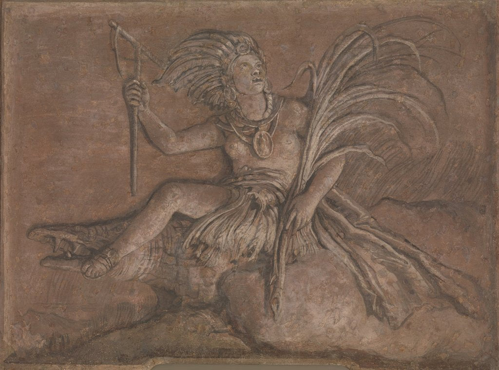 Detail of America by Giovanni Domenico Tiepolo