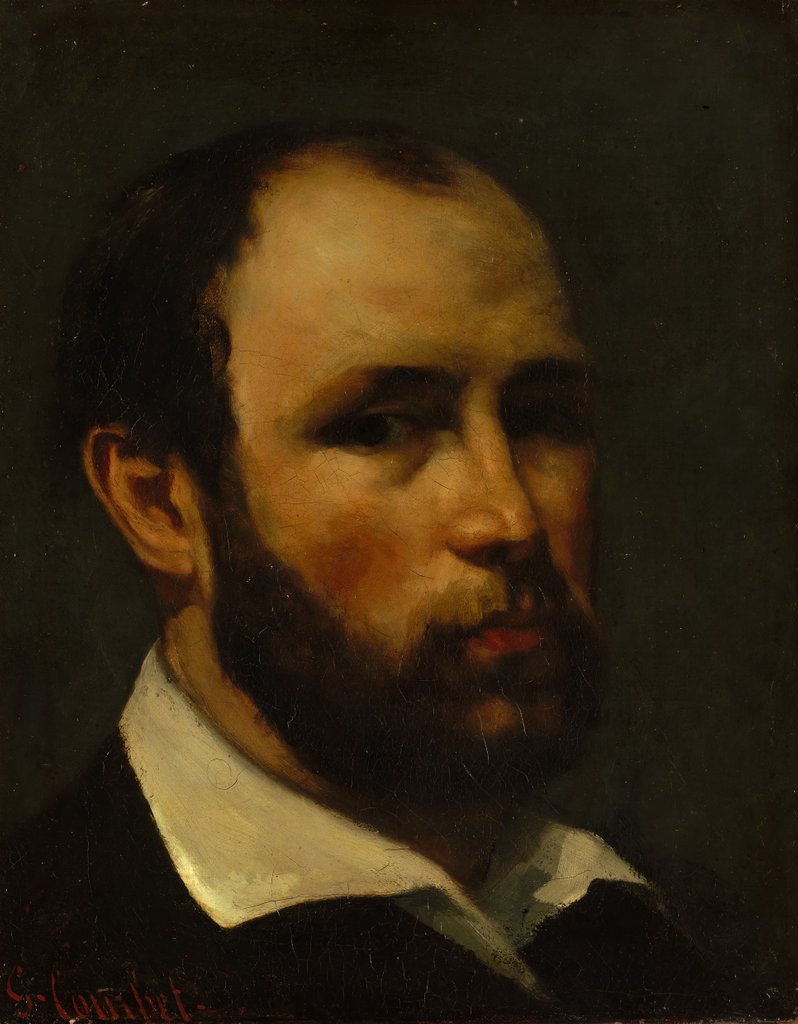 Detail of Portrait of a Man, probably ca. 1862 by Gustave Courbet