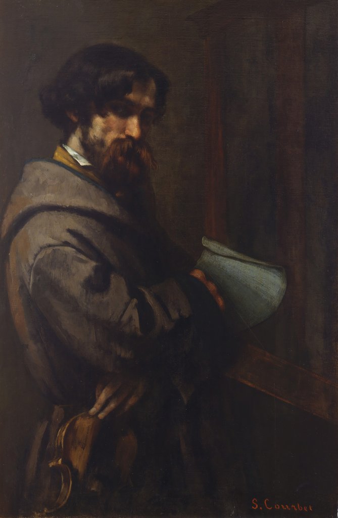 Detail of Alphonse Promayet, 1851 by Gustave Courbet