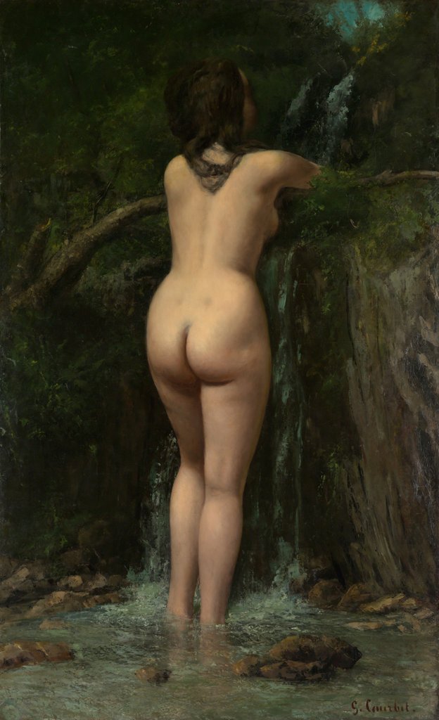 Detail of The Source, 1862 by Gustave Courbet