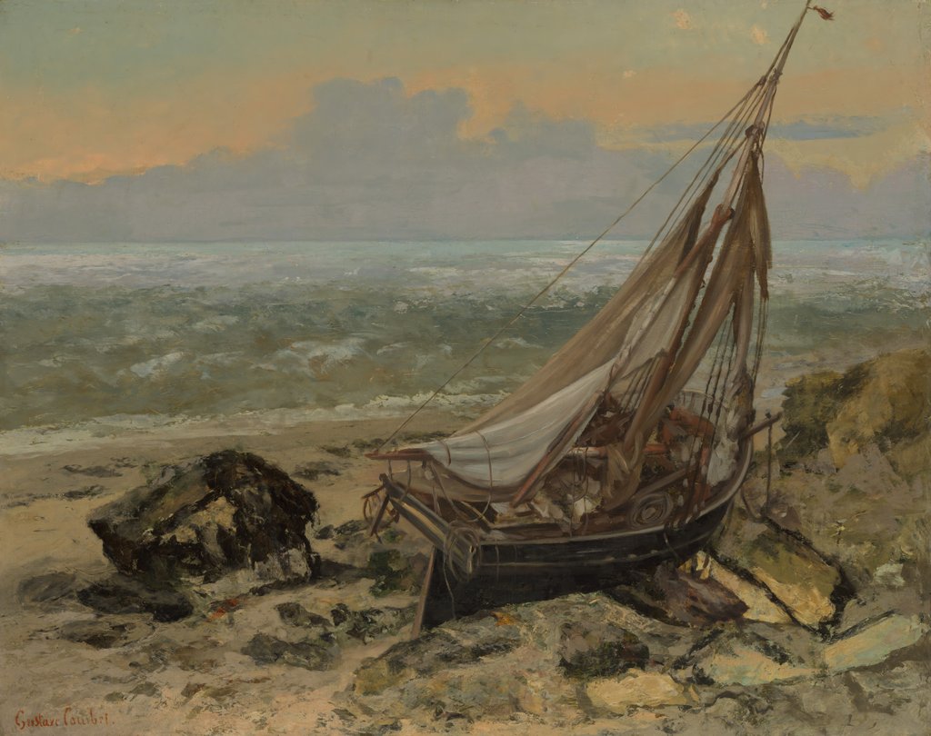 Detail of The Fishing Boat, 1865 by Gustave Courbet
