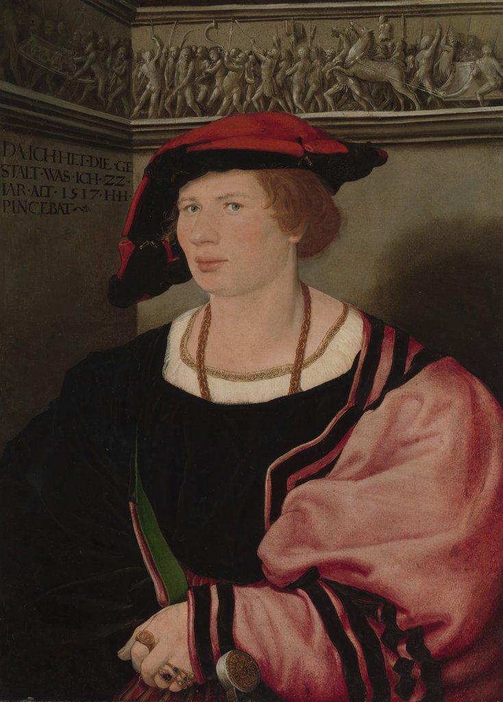 Detail of Benedikt von Hertenstein, 1517 by Hans Holbein the Younger