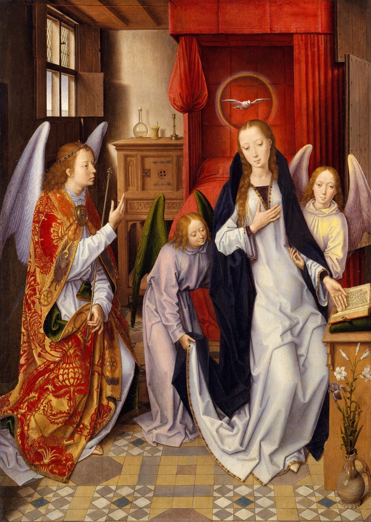 Detail of The Annunciation, 1480-89 by Hans Memling