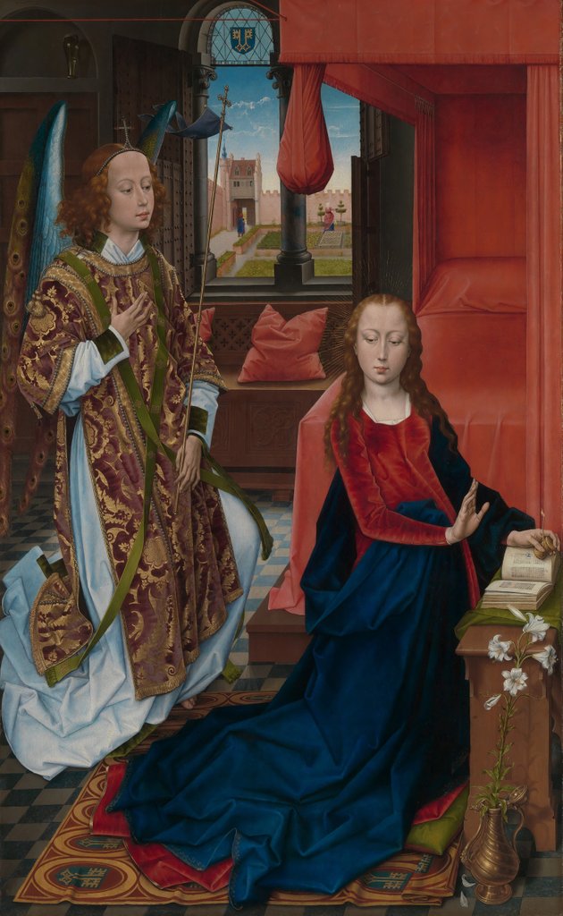 Detail of The Annunciation, ca. 1465-70 by Hans Memling