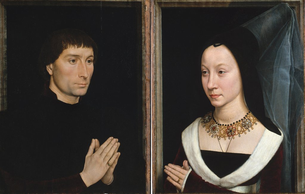 Detail of Tommaso di Folco Portinari; Maria Portinari…, ca. 1470 by Hans Memling