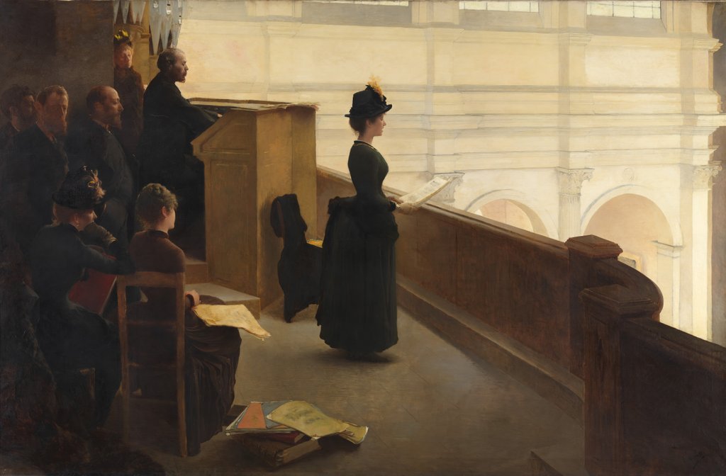 Detail of The Organ Rehearsal, 1885 by Henry Lerolle