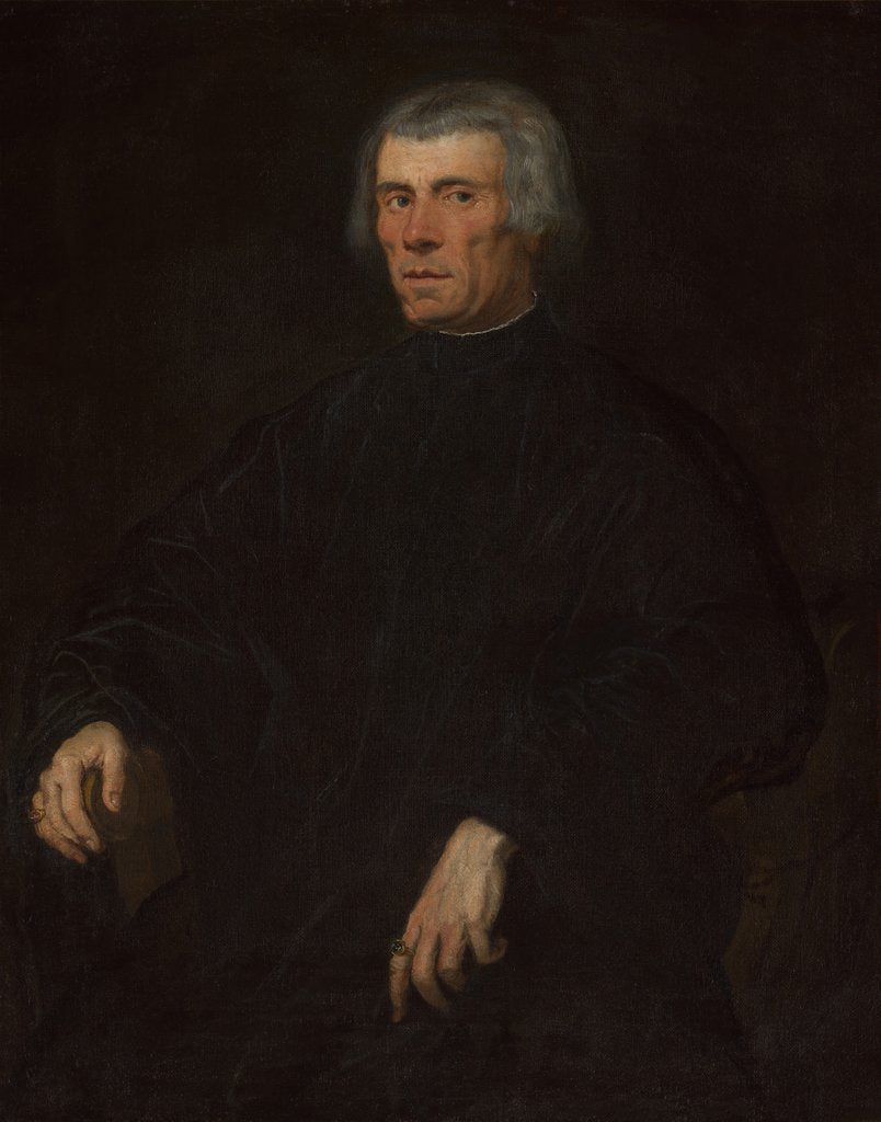 Detail of Portrait of a Man, 1550s by Jacopo Tintoretto