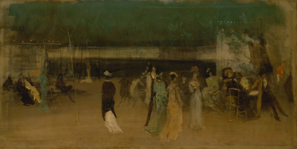 Detail of Cremorne Gardens, No. 2, ca. 1870-80 by James Abbott McNeill Whistler