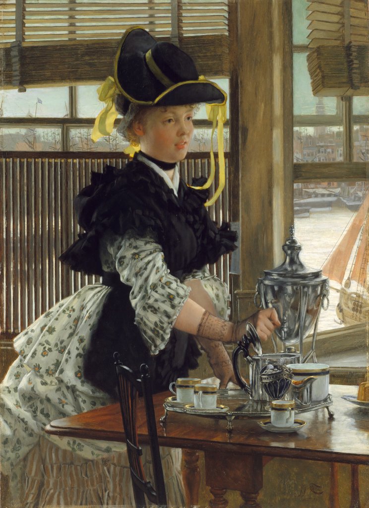 Detail of Tea, 1872 by James Tissot
