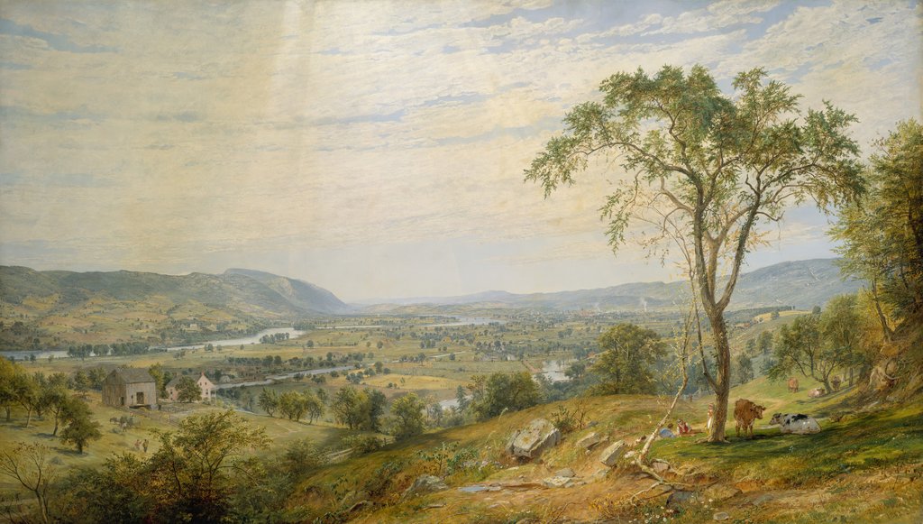 Detail of The Valley of Wyoming, 1865 by Jasper Francis Cropsey