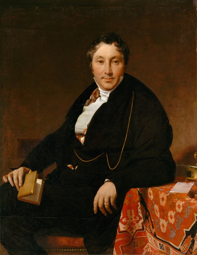 Detail of Jacques-Louis Leblanc, 1823 by Jean-Auguste-Dominique Ingres