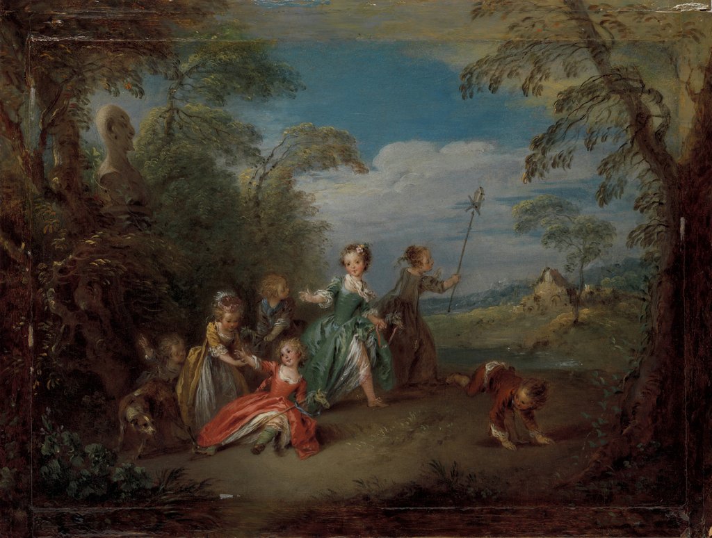 Detail of The Golden Age by Jean-Baptiste Pater