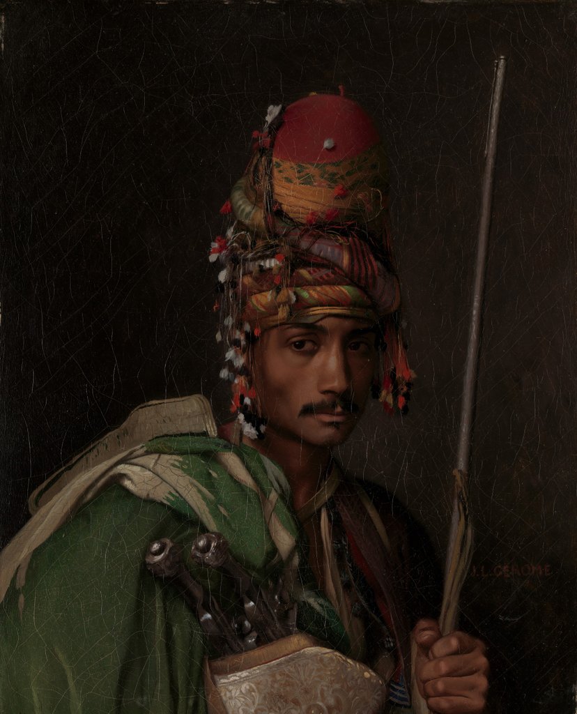 Detail of Bashi-Bazouk, ca. 1868-69 by Jean-Leon Gerome