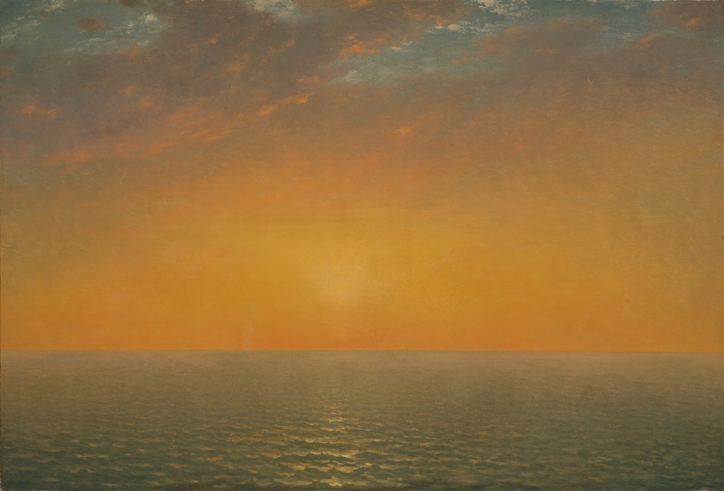 Detail of Sunset on the Sea, 1872 by John Frederick Kensett