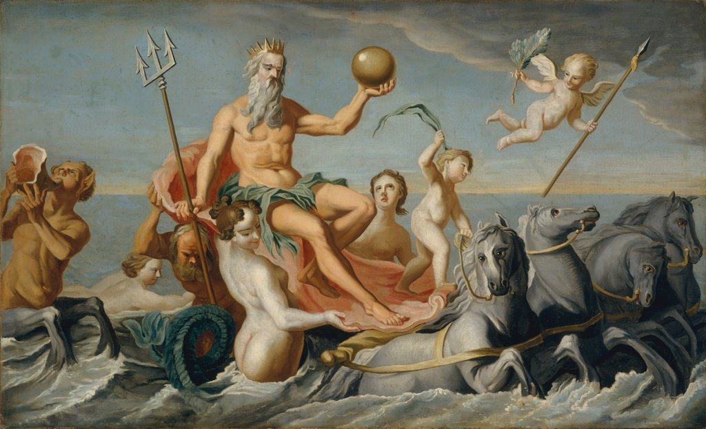 Detail of The Return of Neptune, ca. 1754 by John Singleton Copley