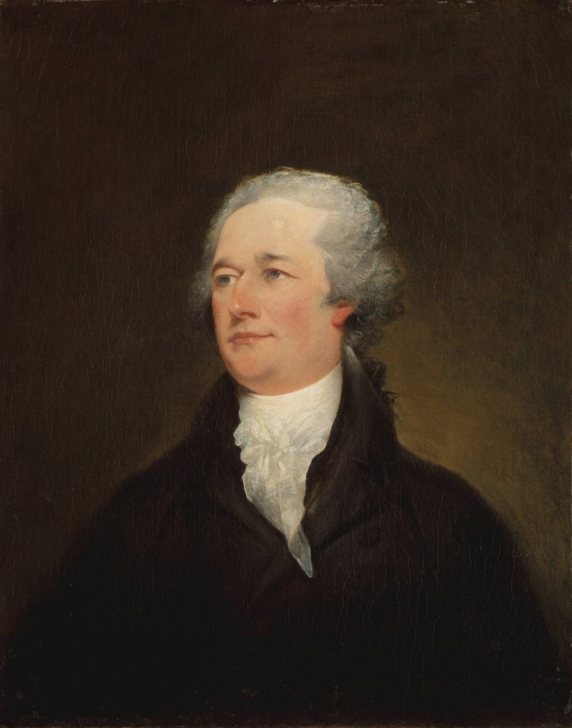 Detail of Alexander Hamilton, 1804-6 by John Trumbull