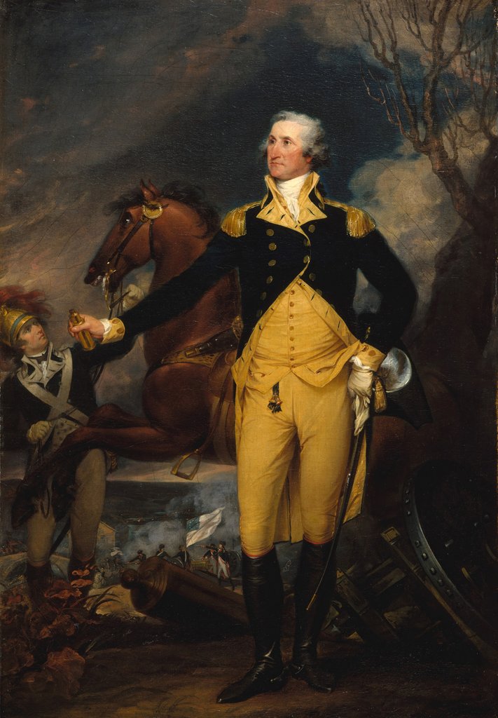 Detail of George Washington before the Battle of Trenton, ca. 1792-94 by John Trumbull