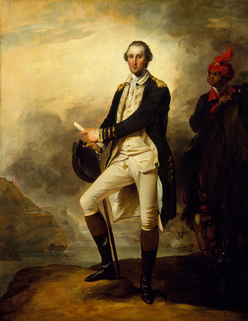 Detail of George Washington, 1780 by John Trumbull