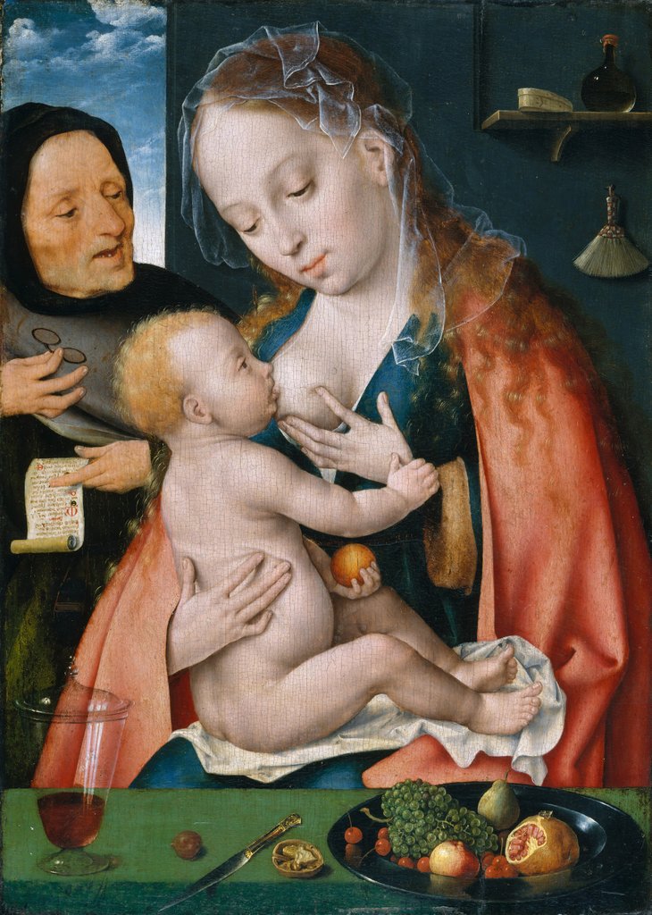 Detail of The Holy Family, ca. 1512-13 by Joos van Cleve