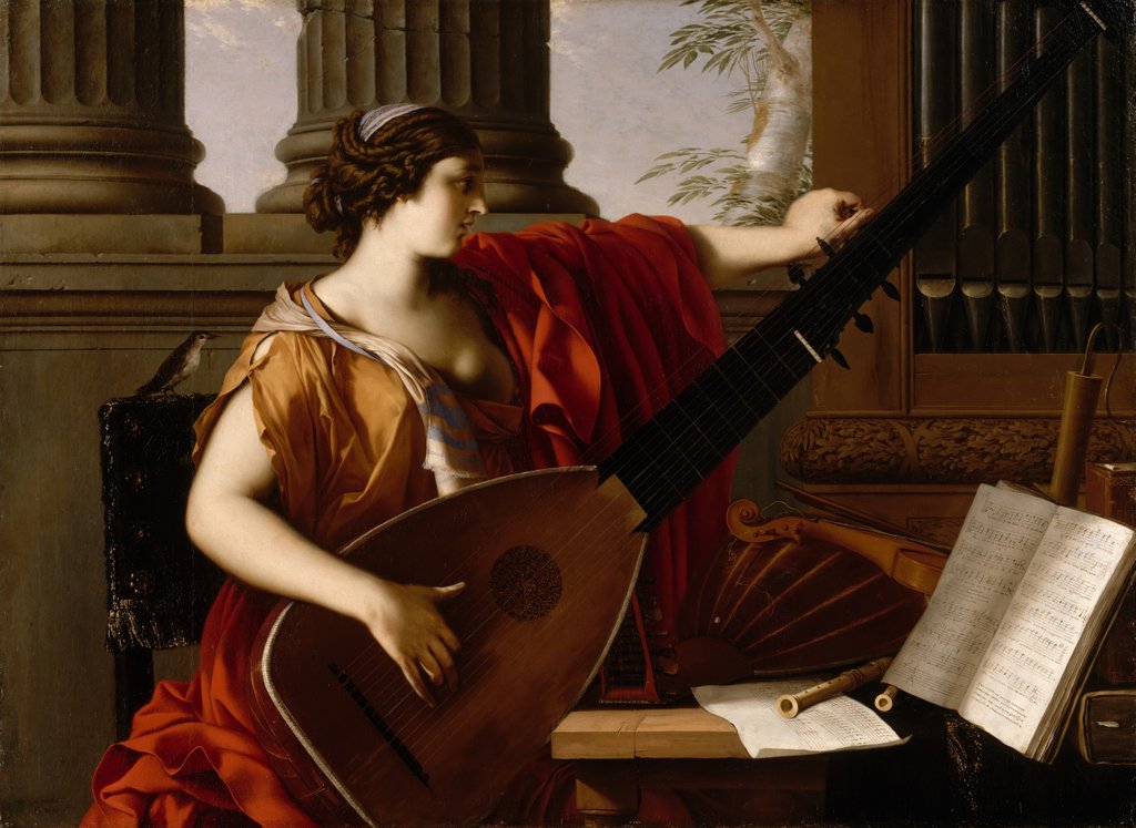Detail of Allegory of Music, 1649 by Laurent de la Hyre