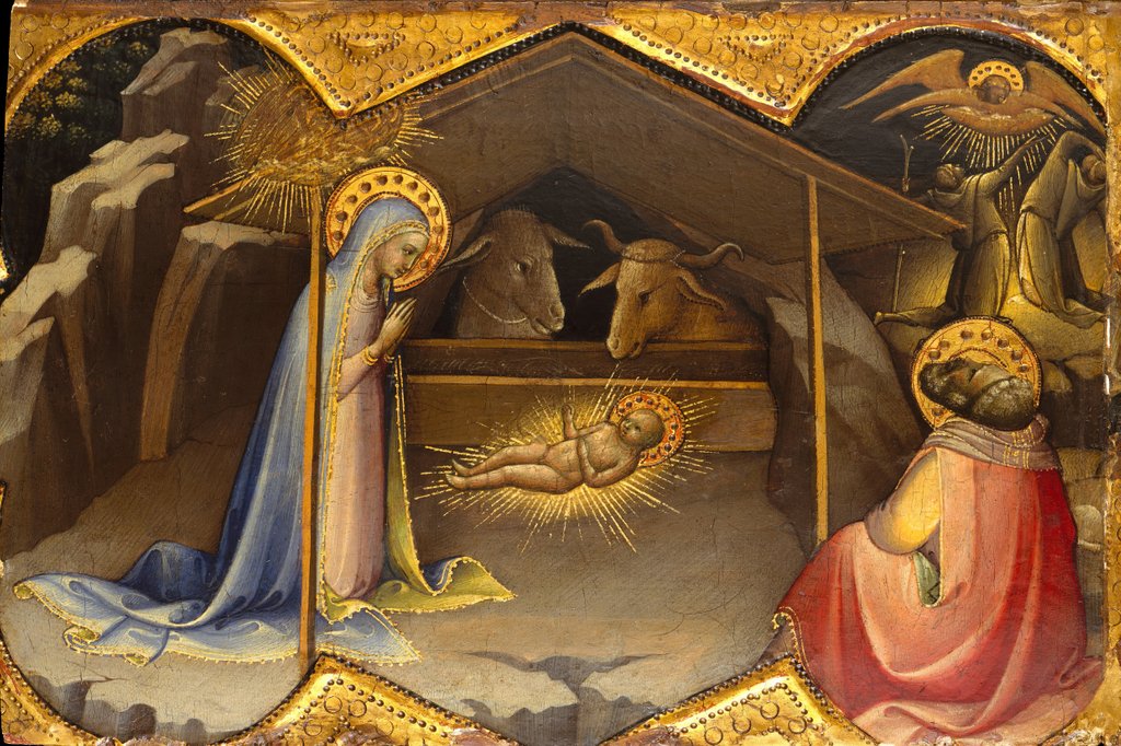 Detail of The Nativity, ca. 1406-10 by Lorenzo Monaco