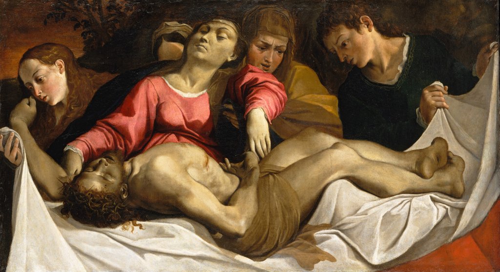 Detail of The Lamentation, ca. 1582 by Lodovico Carracci