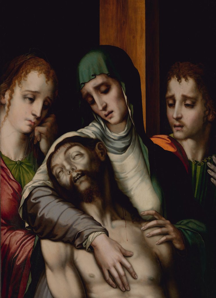 Detail of The Lamentation, ca. 1560 by Luis de Morales