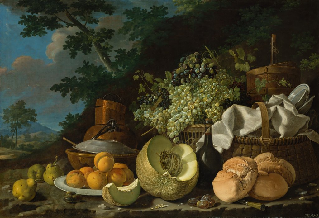 Detail of The Afternoon Meal, ca. 1772 by Luis Meléndez