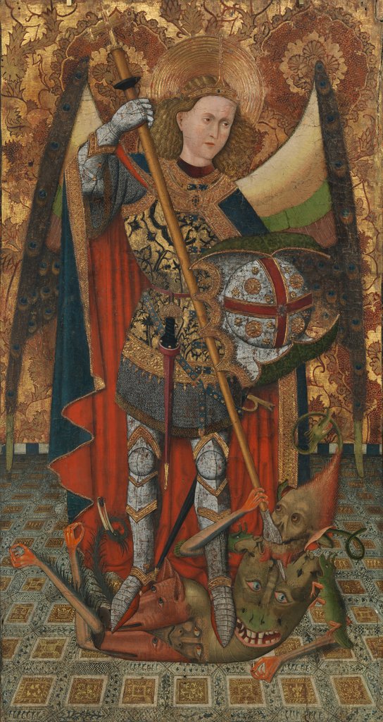 Detail of Saint Michael, 1450-1500 by Master of Belmonte