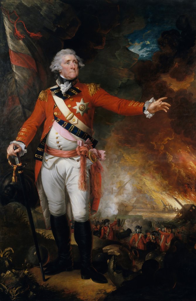 Detail of General George Eliott, 1790 by Mather Brown