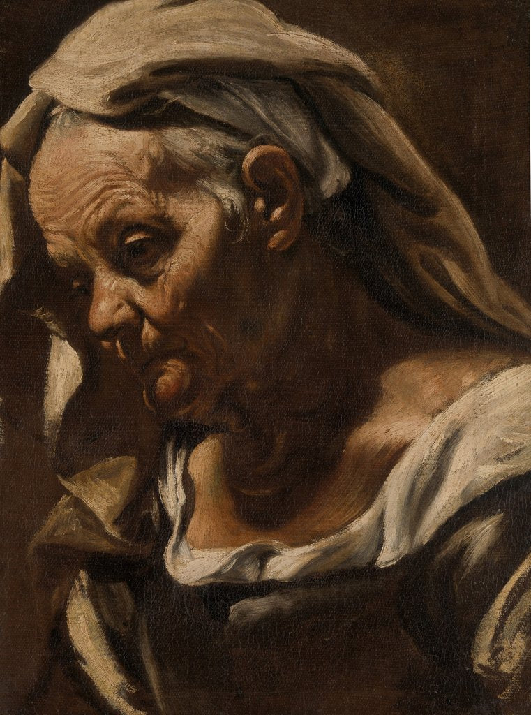 Detail of Head of an Old Woman, after 1610 by Orazio Borgianni