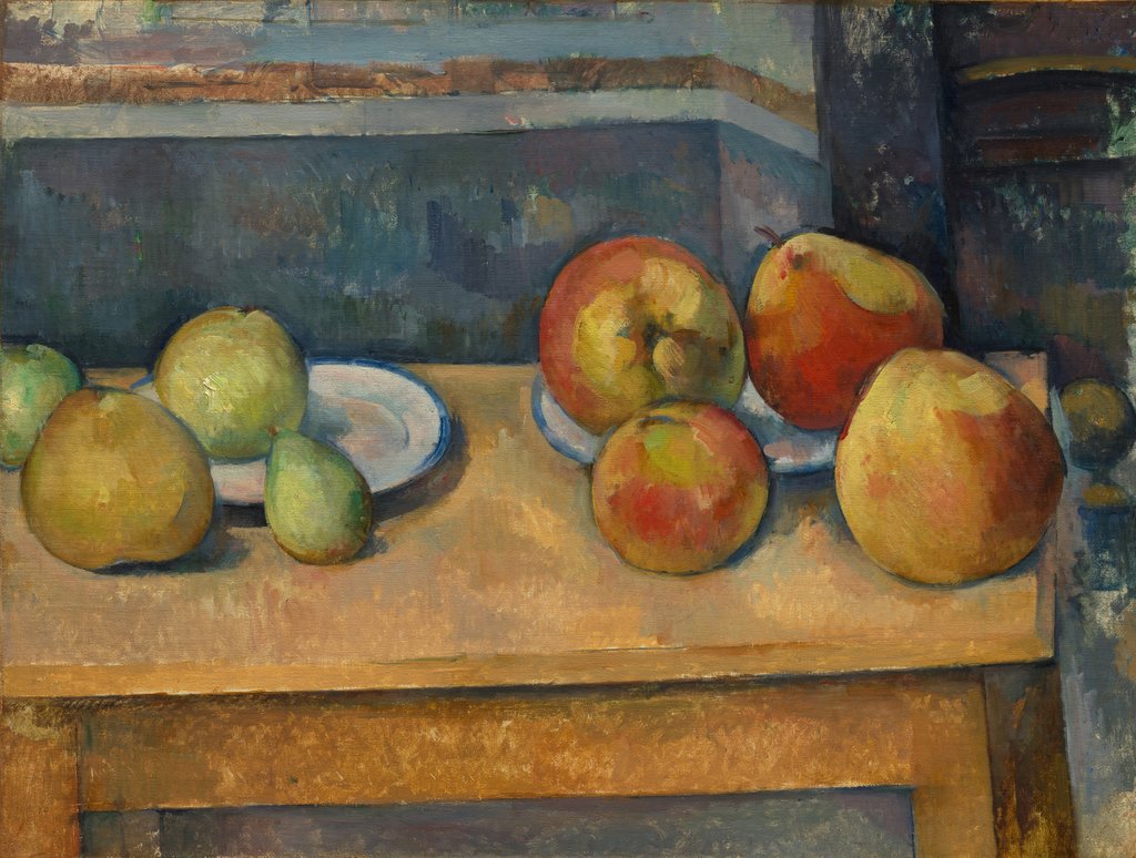 Detail of Still Life with Apples and Pears, ca. 1891-92 by Paul Cezanne