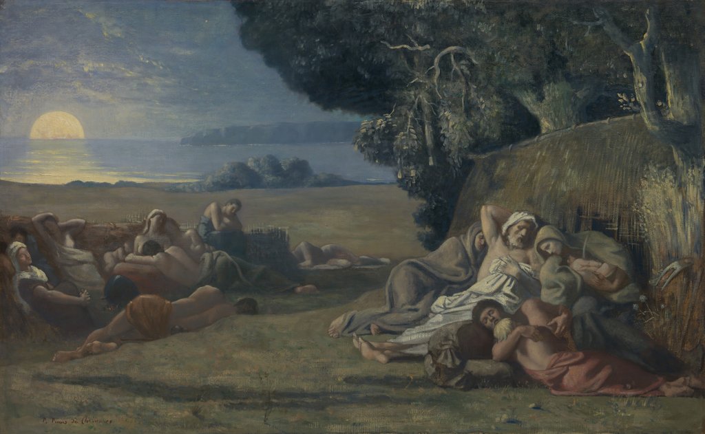 Detail of Sleep, ca. 1867-70 by Pierre Puvis de Chavannes