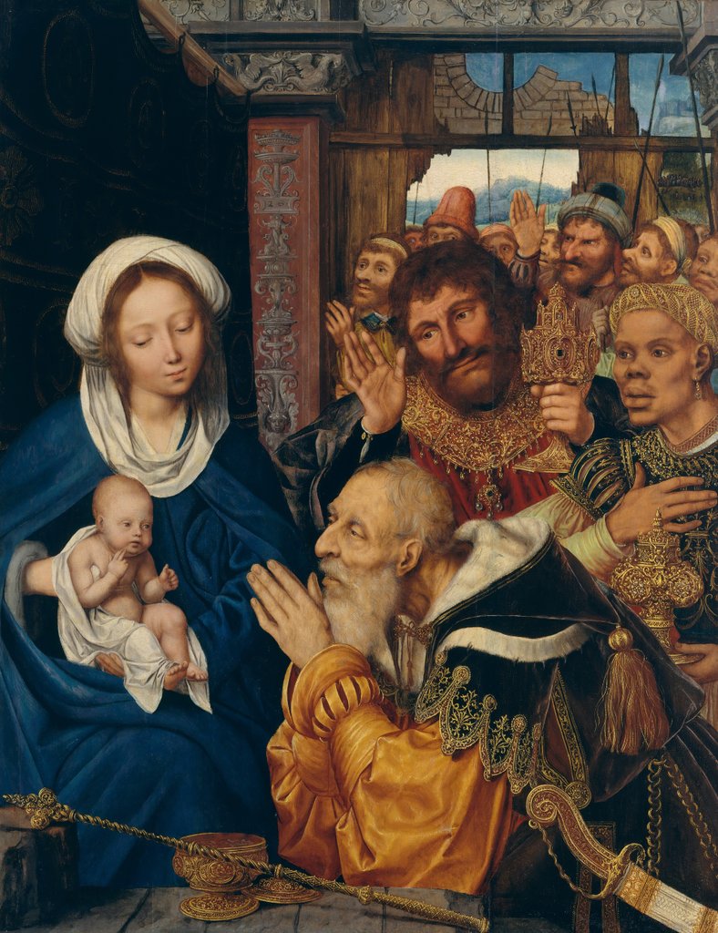 Detail of The Adoration of the Magi, 1526 by Quentin Metsys I