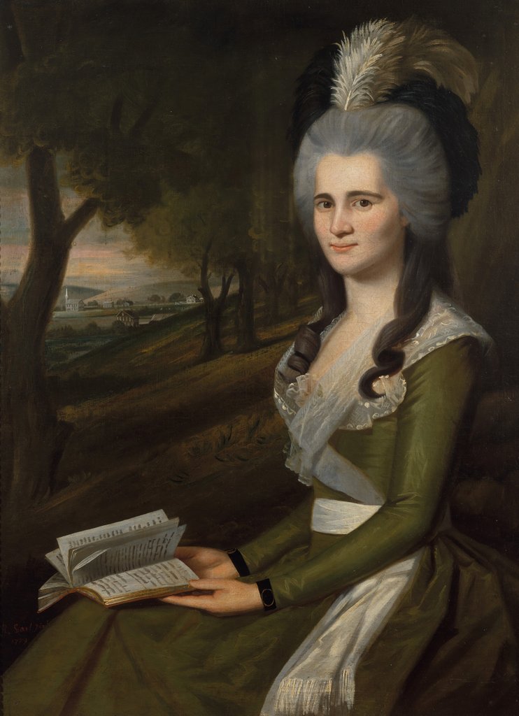 Detail of Esther Boardman, 1789 by Ralph Earl