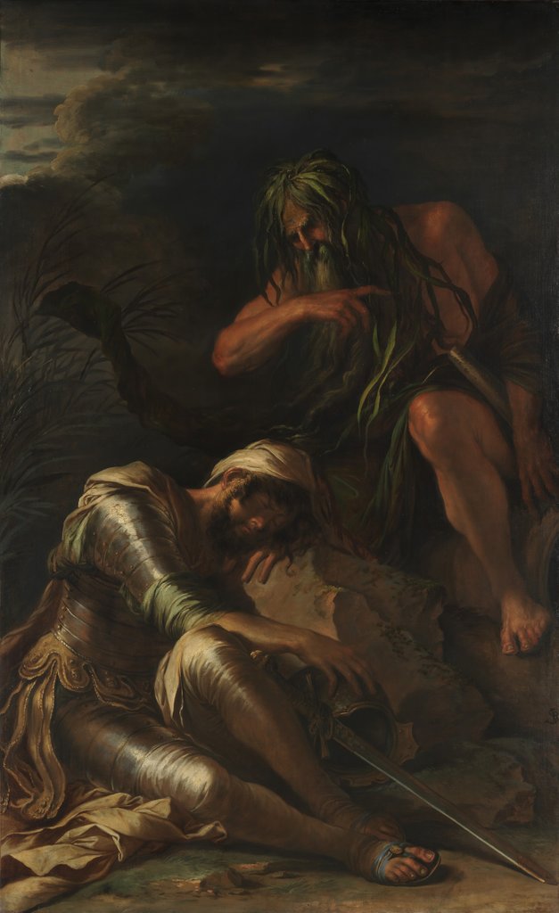 Detail of The Dream of Aeneas, 1660-65 by Salvator Rosa