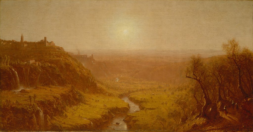 Detail of Tivoli, 1870 by Sanford Robinson Gifford