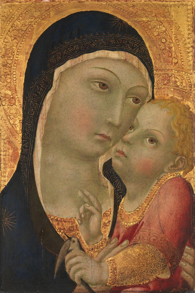 Detail of Madonna and Child, about 1450 by Sano di Pietro