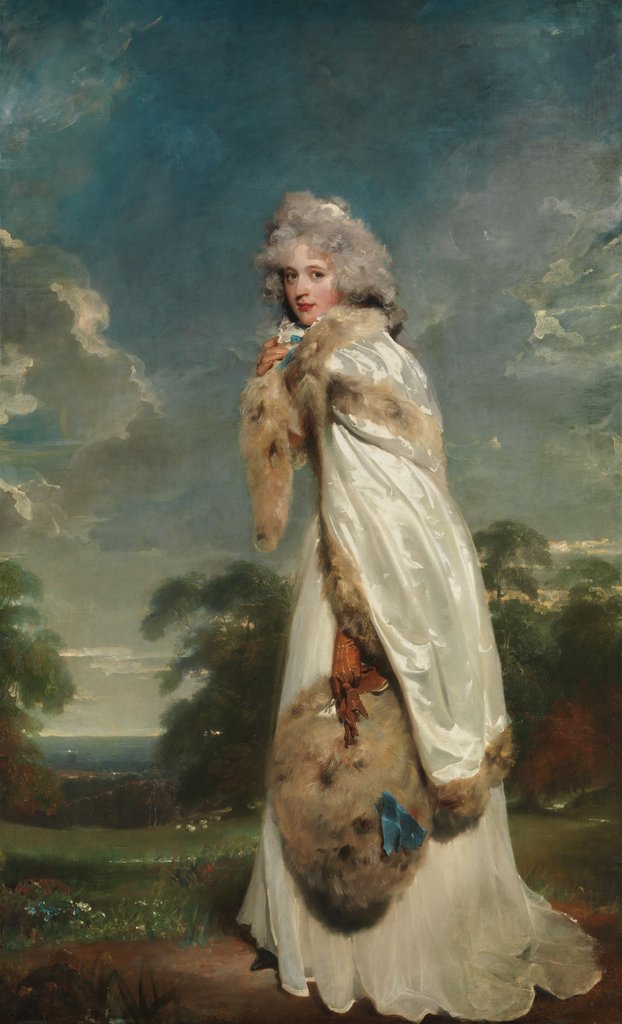 Detail of Elizabeth Farren, Later Countess of Derby, 1790 by Thomas Lawrence