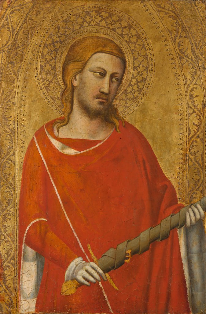 Detail of Saint Julian, 1340s by Taddeo Gaddi