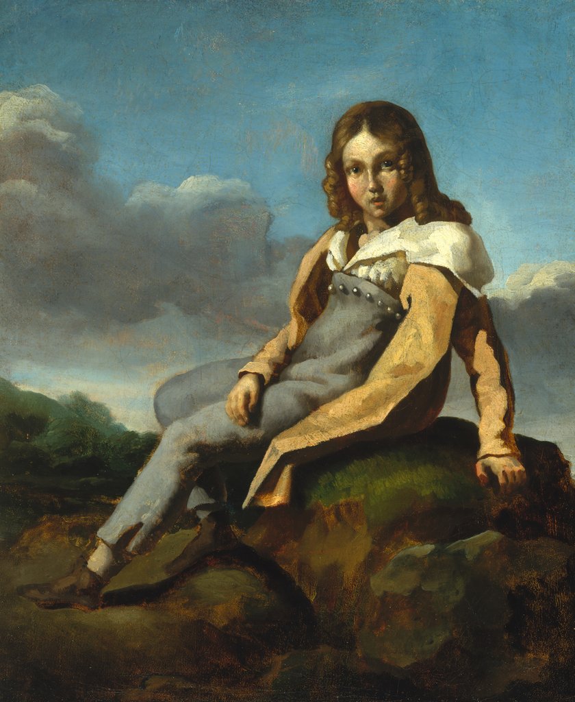 Detail of Alfred Dedreux as a Child, ca. 1819-20 by Theodore Gericault
