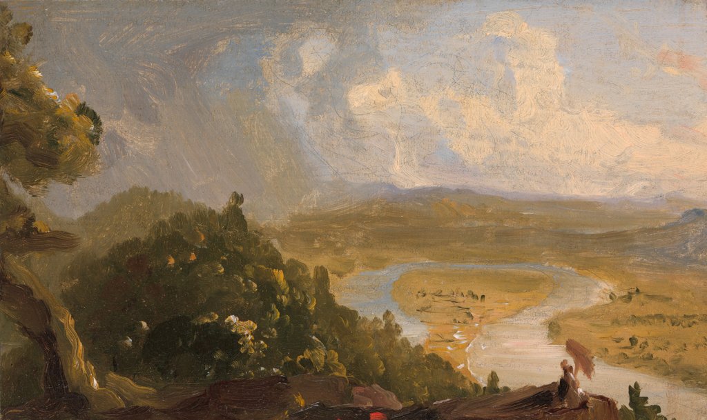 Detail of Sketch for View from Mount Holyoke, Northampton, Massachusetts…,, 1836 by Thomas Cole
