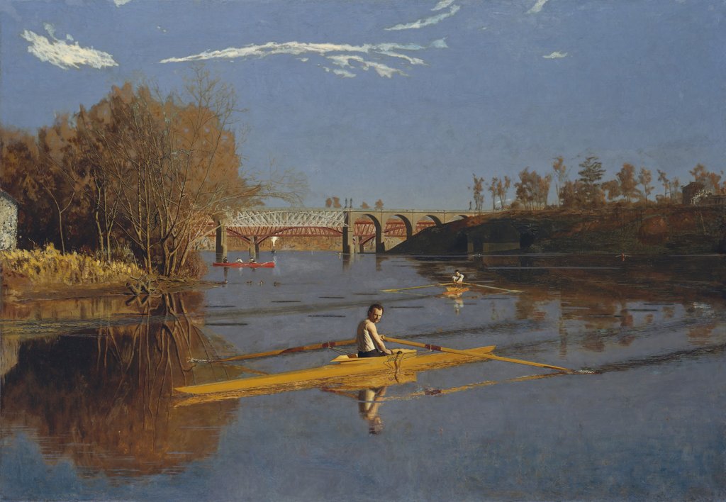 Detail of The Champion Single Sculls, 1871 by Thomas Eakins